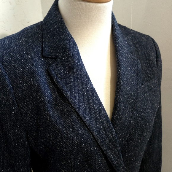 Banana Republic | Dark Blue Speckled Blazer - Picture 4 of 9